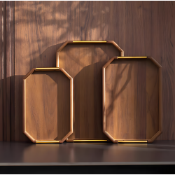 Wooden Tray Set 3 Pcs